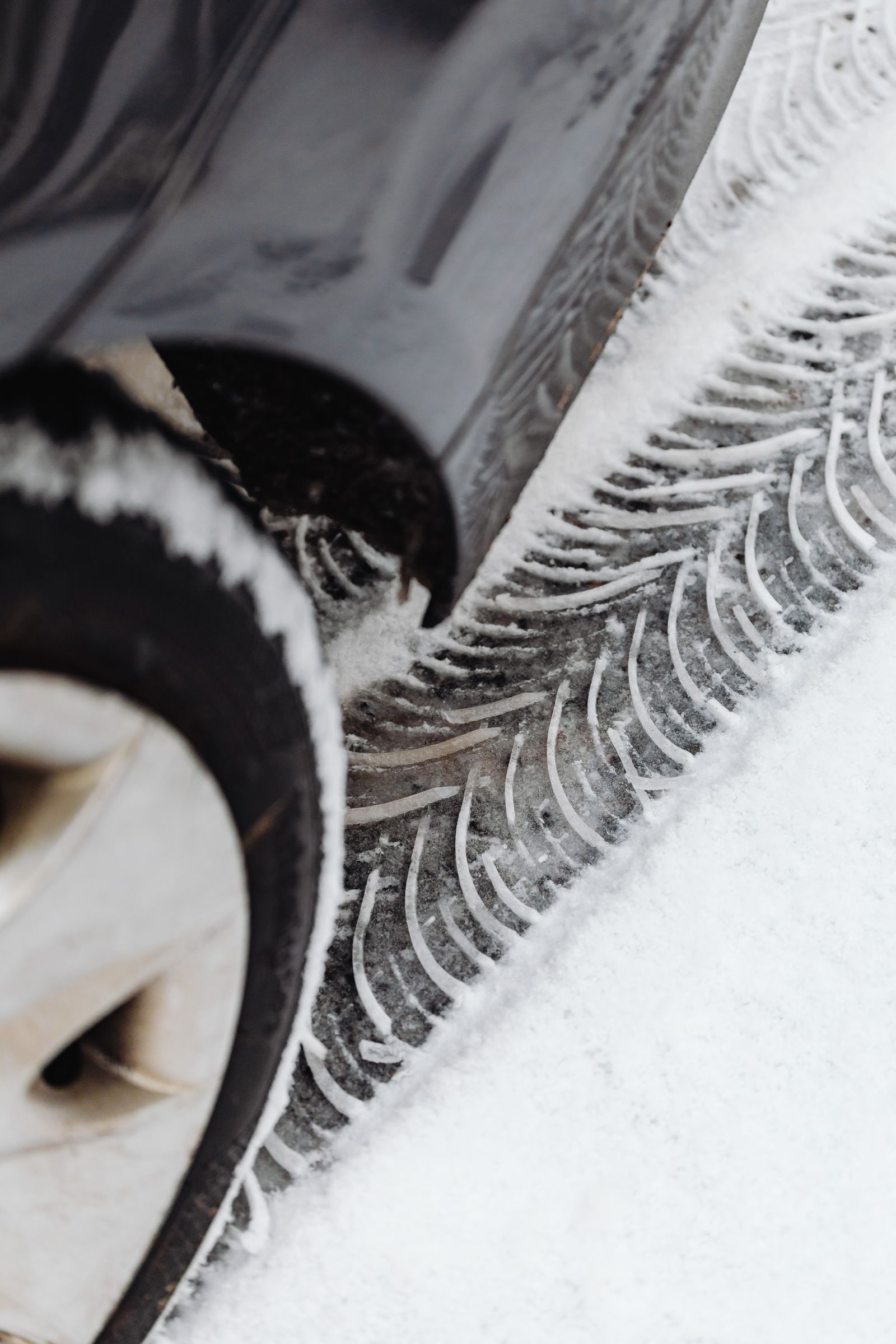 Pneu hiver sur la neige